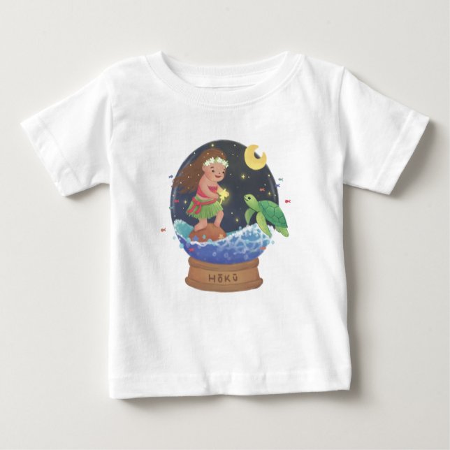 Camiseta De Bebé Hoku: el Ilustracion de la estrella (Anverso)