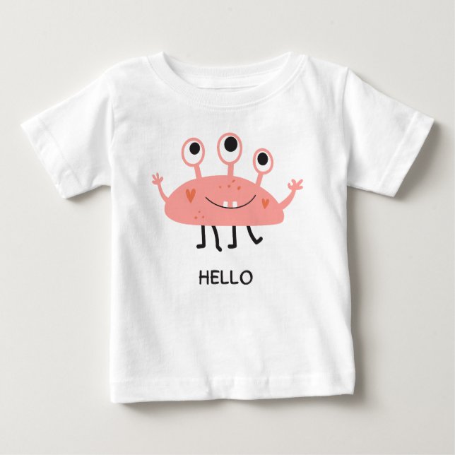 Camiseta De Bebé Hola (Anverso)