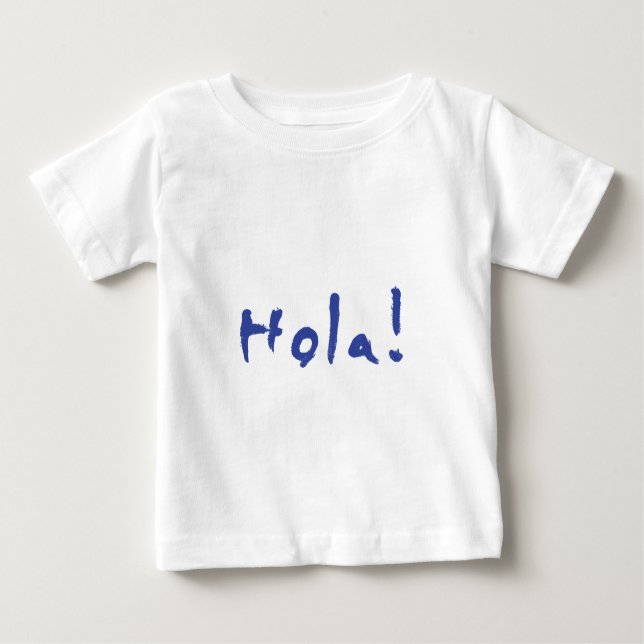 Camiseta De Bebé Hola (Anverso)