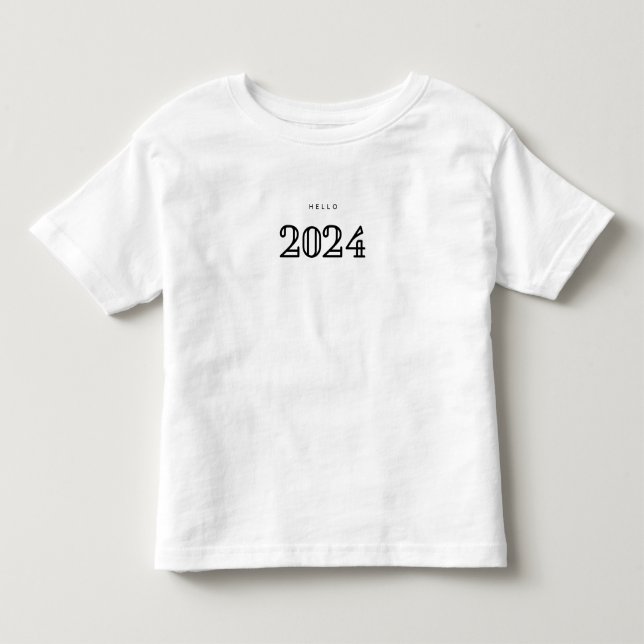 Camiseta De Bebé Hola 2024 (Anverso)