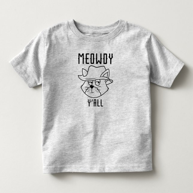 Camiseta De Bebé Hola a todos, miau (Anverso)