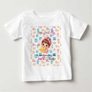 Camiseta De Bebé Hola al miembro más nuevo de la familia patrones g