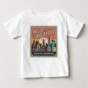 Camiseta De Bebé Hola desde la Gran Manzana Nueva York