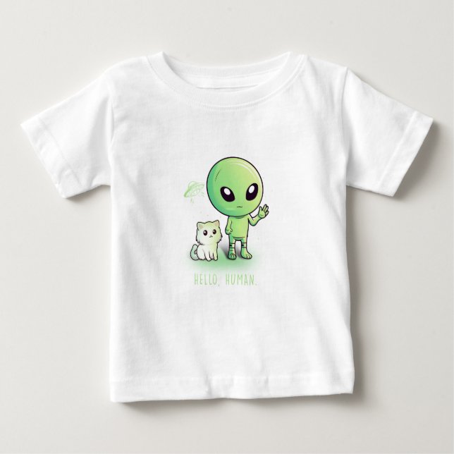 Camiseta De Bebé Hola Humano (Anverso)
