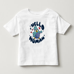 Camiseta De Bebé Hola humano pájaro lindo
