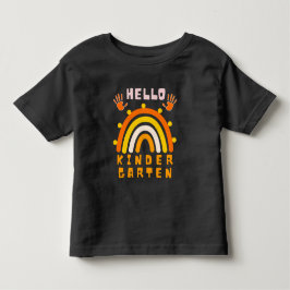 CAMISETA DE BEBÉ HOLA JARDÍN DE INFANCIA - ARCOIRIS GENIAL