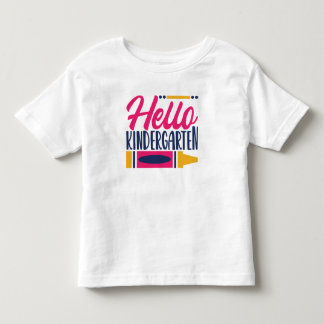 Camiseta De Bebé Hola Kindergarten