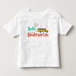 Camiseta De Bebé Hola Kindergarten, primer día de escuela