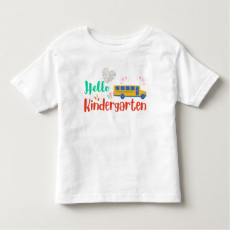 Camiseta De Bebé Hola Kindergarten, primer día de escuela