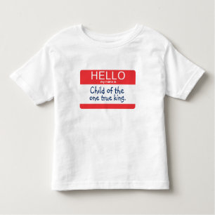Camiseta De Bebé Hola mi nombre es…