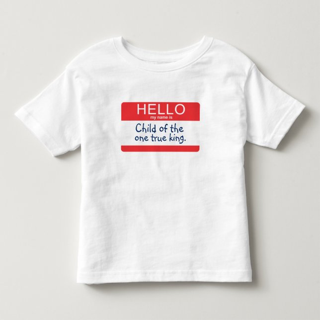 Camiseta De Bebé Hola mi nombre es… (Anverso)