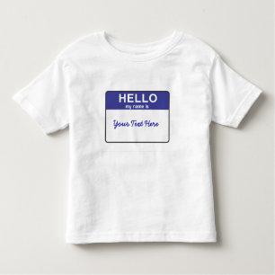 Camiseta De Bebé Hola mi nombre es…