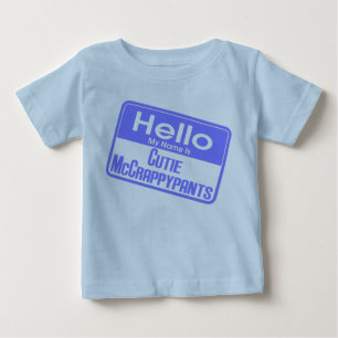 Camiseta De Bebé Hola Mi nombre es Cutie McCrappypants