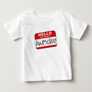 Camiseta De Bebé Hola, mi nombre es impresionante