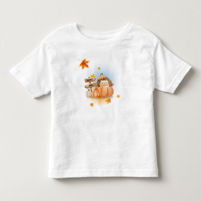 Camiseta De Bebé Hola otoño (Anverso)