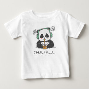 Camiseta De Bebé Hola panda