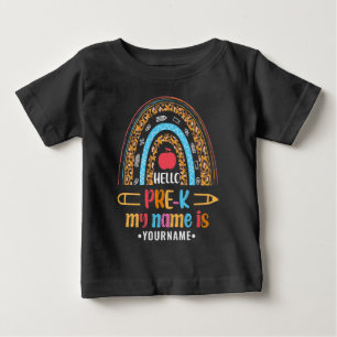 Camiseta De Bebé Hola preescolares de vuelta a la escuela regalos p