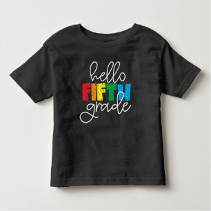 Camiseta De Bebé Hola profesor de quinto grado T-Shi de quinto grad