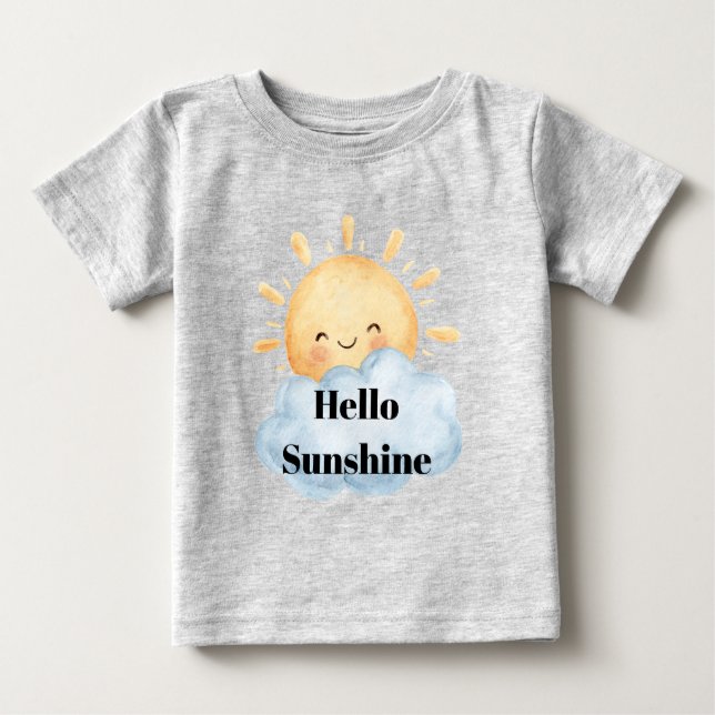 Camiseta De Bebé Hola Sol (Anverso)