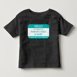 Camiseta De Bebé Hola soy alérgico al niño modificado para