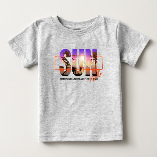 Camiseta De Bebé Hola Sunshine | (Anverso)
