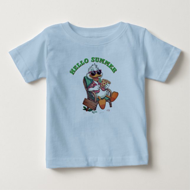 Camiseta De Bebé Hola verano (Anverso)