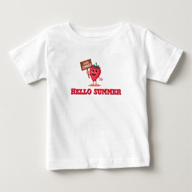 Camiseta De Bebé Hola verano (Anverso)