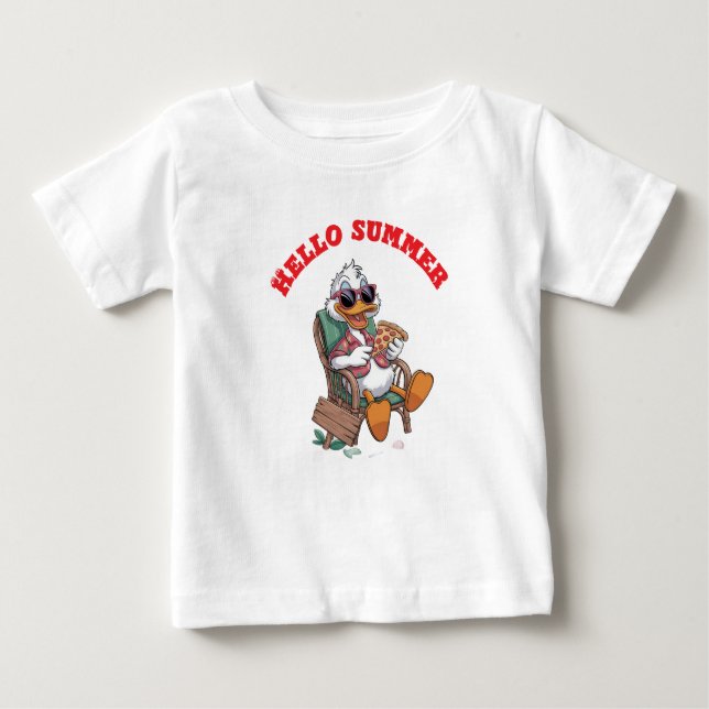 Camiseta De Bebé Hola verano (Anverso)