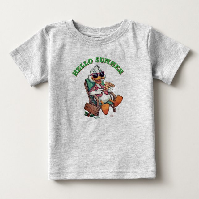 Camiseta De Bebé Hola verano (Anverso)