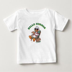Camiseta De Bebé Hola verano