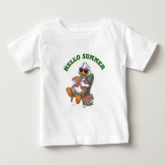 Camiseta De Bebé Hola verano (Anverso)