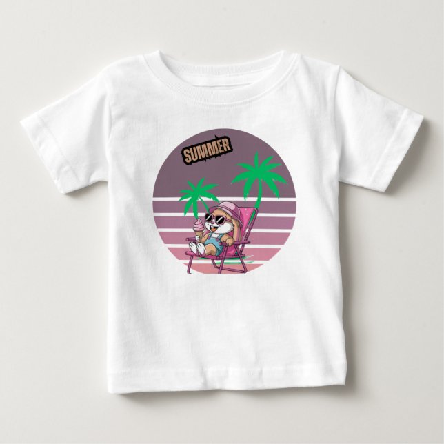 Camiseta De Bebé Hola verano (Anverso)