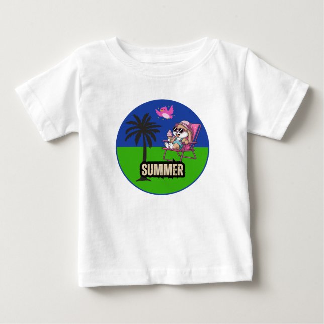 Camiseta De Bebé Hola verano (Anverso)
