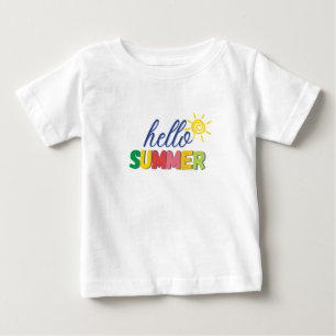 Camiseta De Bebé "hola verano" camiseta para bebé