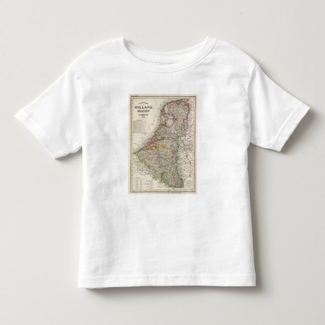Camiseta De Bebé Holanda, Bélgica, Luxemburgo (Anverso)