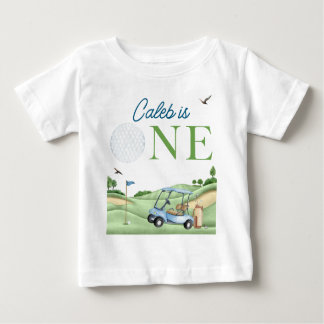 Camiseta De Bebé Hole In One Boy Golf First Birthday Par-Tee