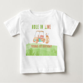 Camiseta De Bebé Hole In One First Birthday Party