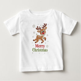 Camiseta De Bebé Holiday Elegant Soft Merry Christmas Party