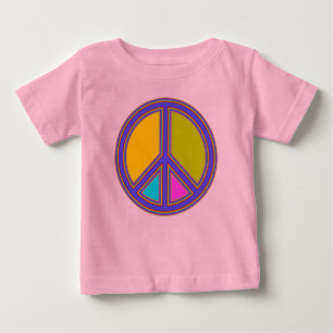 Camiseta De Bebé holiES - colorido signo de PAZ + tus ideas