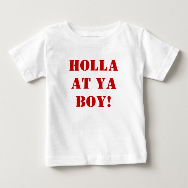 Camiseta De Bebé ¡Holla en tu NIÑO! (Anverso)