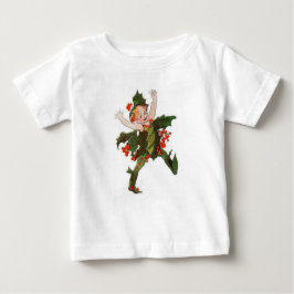 Camiseta De Bebé Holly Navidades Flor Niño Funny Vintage Floral