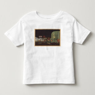 Camiseta De Bebé Hollywood, CA - calle de la vid de la puesta del