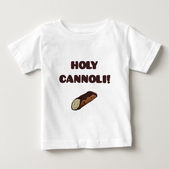 Camiseta De Bebé Holy Cannoli Funny Food Italiano (Anverso)