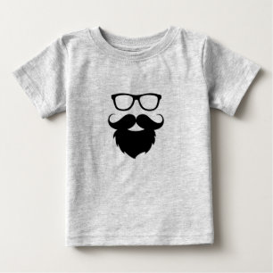Camiseta De Bebé Hombre con barba divertida totalmente crecida