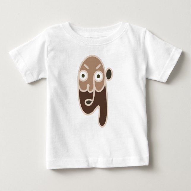 Camiseta De Bebé Hombre de Café Abstracto (Anverso)