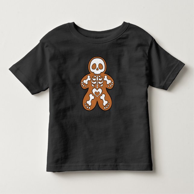 Camiseta De Bebé Hombre de Esqueleto de Pan de Jengibre (Anverso)