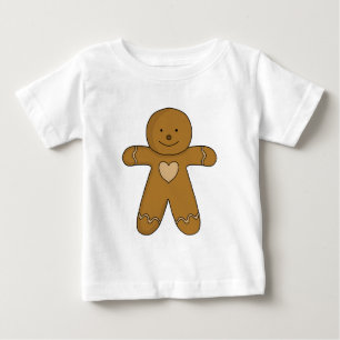 Camiseta De Bebé Hombre de Jengibre Galleta de Navidad