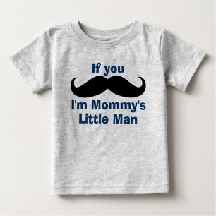 Camiseta De Bebé Hombre de la mamá del bigote el pequeño