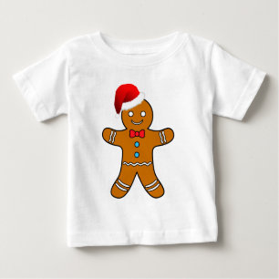 Camiseta De Bebé hombre de pan de jengibre en el navidad