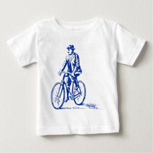 Camiseta De Bebé Hombre en bicicleta - Armada